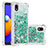 Silicone Candy Rubber TPU Bling-Bling Soft Case Cover S01 for Samsung Galaxy M01 Core Green