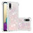 Silicone Candy Rubber TPU Bling-Bling Soft Case Cover S01 for Samsung Galaxy M02 Pink