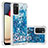 Silicone Candy Rubber TPU Bling-Bling Soft Case Cover S01 for Samsung Galaxy M02s Blue