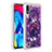 Silicone Candy Rubber TPU Bling-Bling Soft Case Cover S01 for Samsung Galaxy M10 Purple