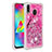 Silicone Candy Rubber TPU Bling-Bling Soft Case Cover S01 for Samsung Galaxy M20 Hot Pink