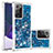 Silicone Candy Rubber TPU Bling-Bling Soft Case Cover S01 for Samsung Galaxy Note 20 Ultra 5G Blue