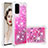 Silicone Candy Rubber TPU Bling-Bling Soft Case Cover S01 for Samsung Galaxy S20 5G Hot Pink