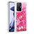 Silicone Candy Rubber TPU Bling-Bling Soft Case Cover S01 for Xiaomi Mi 11T Pro 5G Hot Pink