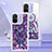 Silicone Candy Rubber TPU Bling-Bling Soft Case Cover S01 for Xiaomi Poco C55 Purple