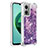 Silicone Candy Rubber TPU Bling-Bling Soft Case Cover S01 for Xiaomi Redmi 10 5G Purple