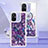 Silicone Candy Rubber TPU Bling-Bling Soft Case Cover S01 for Xiaomi Redmi 12C 4G Purple