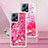 Silicone Candy Rubber TPU Bling-Bling Soft Case Cover S01 for Xiaomi Redmi Note 12 5G Hot Pink