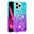 Silicone Candy Rubber TPU Bling-Bling Soft Case Cover S02 for Apple iPhone 14 Pro Max Sky Blue