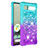 Silicone Candy Rubber TPU Bling-Bling Soft Case Cover S02 for Google Pixel 7a 5G Sky Blue