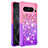 Silicone Candy Rubber TPU Bling-Bling Soft Case Cover S02 for Google Pixel 8 Pro 5G Hot Pink