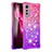 Silicone Candy Rubber TPU Bling-Bling Soft Case Cover S02 for LG Velvet 5G Hot Pink