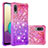 Silicone Candy Rubber TPU Bling-Bling Soft Case Cover S02 for Samsung Galaxy A02 Hot Pink