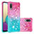 Silicone Candy Rubber TPU Bling-Bling Soft Case Cover S02 for Samsung Galaxy A02 Pink