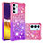 Silicone Candy Rubber TPU Bling-Bling Soft Case Cover S02 for Samsung Galaxy A05s Hot Pink