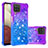 Silicone Candy Rubber TPU Bling-Bling Soft Case Cover S02 for Samsung Galaxy A12 5G Purple