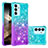 Silicone Candy Rubber TPU Bling-Bling Soft Case Cover S02 for Samsung Galaxy A15 4G Sky Blue