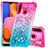 Silicone Candy Rubber TPU Bling-Bling Soft Case Cover S02 for Samsung Galaxy A20s Pink