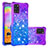 Silicone Candy Rubber TPU Bling-Bling Soft Case Cover S02 for Samsung Galaxy A31 Purple