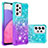 Silicone Candy Rubber TPU Bling-Bling Soft Case Cover S02 for Samsung Galaxy A33 5G Sky Blue