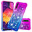 Silicone Candy Rubber TPU Bling-Bling Soft Case Cover S02 for Samsung Galaxy A50 Purple