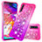 Silicone Candy Rubber TPU Bling-Bling Soft Case Cover S02 for Samsung Galaxy A70S Hot Pink