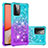 Silicone Candy Rubber TPU Bling-Bling Soft Case Cover S02 for Samsung Galaxy A72 4G Sky Blue