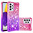 Silicone Candy Rubber TPU Bling-Bling Soft Case Cover S02 for Samsung Galaxy A73 5G Hot Pink