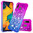 Silicone Candy Rubber TPU Bling-Bling Soft Case Cover S02 for Samsung Galaxy M10S Purple