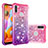 Silicone Candy Rubber TPU Bling-Bling Soft Case Cover S02 for Samsung Galaxy M11 Hot Pink