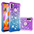 Silicone Candy Rubber TPU Bling-Bling Soft Case Cover S02 for Samsung Galaxy M11 Purple