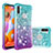 Silicone Candy Rubber TPU Bling-Bling Soft Case Cover S02 for Samsung Galaxy M11 Sky Blue