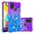 Silicone Candy Rubber TPU Bling-Bling Soft Case Cover S02 for Samsung Galaxy M21s Purple