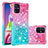 Silicone Candy Rubber TPU Bling-Bling Soft Case Cover S02 for Samsung Galaxy M51 Pink