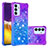 Silicone Candy Rubber TPU Bling-Bling Soft Case Cover S02 for Samsung Galaxy Quantum4 5G Purple