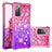 Silicone Candy Rubber TPU Bling-Bling Soft Case Cover S02 for Samsung Galaxy S20 FE 4G Hot Pink