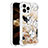 Silicone Candy Rubber TPU Bling-Bling Soft Case Cover S03 for Apple iPhone 13 Pro Gold