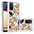 Silicone Candy Rubber TPU Bling-Bling Soft Case Cover S03 for Samsung Galaxy A02s Gold