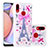 Silicone Candy Rubber TPU Bling-Bling Soft Case Cover S03 for Samsung Galaxy A10s Pink