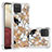 Silicone Candy Rubber TPU Bling-Bling Soft Case Cover S03 for Samsung Galaxy A12 Nacho Gold