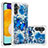 Silicone Candy Rubber TPU Bling-Bling Soft Case Cover S03 for Samsung Galaxy A13 5G Blue