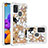 Silicone Candy Rubber TPU Bling-Bling Soft Case Cover S03 for Samsung Galaxy A21s Gold