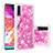 Silicone Candy Rubber TPU Bling-Bling Soft Case Cover S03 for Samsung Galaxy A70S Hot Pink