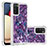 Silicone Candy Rubber TPU Bling-Bling Soft Case Cover S03 for Samsung Galaxy F02S SM-E025F Purple