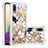 Silicone Candy Rubber TPU Bling-Bling Soft Case Cover S03 for Samsung Galaxy M02 Gold