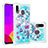 Silicone Candy Rubber TPU Bling-Bling Soft Case Cover S03 for Samsung Galaxy M10S Sky Blue