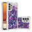 Silicone Candy Rubber TPU Bling-Bling Soft Case Cover S03 for Samsung Galaxy M32 5G Purple