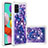 Silicone Candy Rubber TPU Bling-Bling Soft Case Cover S03 for Samsung Galaxy M40S Purple