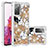 Silicone Candy Rubber TPU Bling-Bling Soft Case Cover S03 for Samsung Galaxy S20 FE 4G Gold