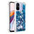 Silicone Candy Rubber TPU Bling-Bling Soft Case Cover S03 for Xiaomi Poco C55 Blue